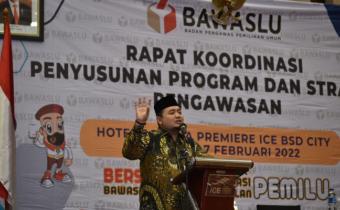 Bawaslu Rakor Penyusunan Strategi pengawasan 5 Februari 2022