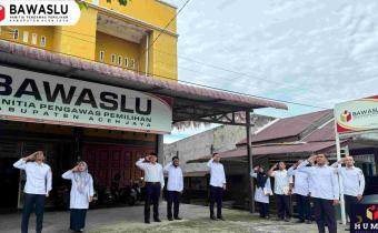 Foto Apel Peringatan HUT Bawaslu