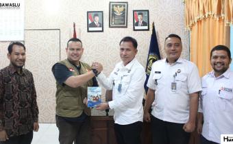 Panwaslih Aceh Jaya Audiensi dengan Kalapas Calang