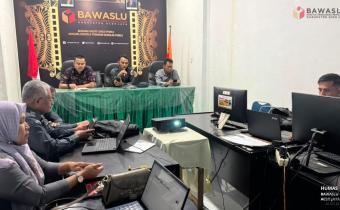 rapat kedua persipan pelaksanaan pendidikan pengawas partisipatif Bawaslu Aceh Jaya